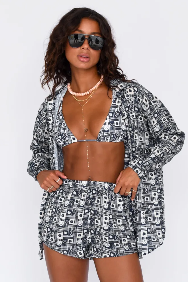 SKATIE Phoenix Button Down<Women Cover-Ups
